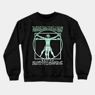 Da Vinci Vitruvian Man Boxing Crewneck Sweatshirt